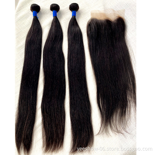 wholesale brazilian straight bundles 10''-40'' with bags and labels  for black woman